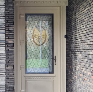 Front doors with glass: Enhancing beauty and security